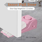 2 Pack Portable Door Stop Alarm (Pink)