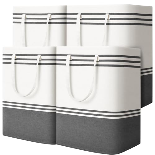 4 Pack Large Laundry Baskets (4 x 100L)