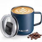 14 oz Thermal Insulated Coffee Mug (A1.Navy Blue / 14 ounces (1 pack))