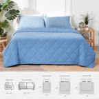Cooling Blanket for Hot Sleepers Queen Size (Dark Blue / Queen (80" x 90"))