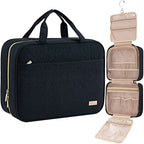 Travel Toiletry Bag for women (Large / Black)