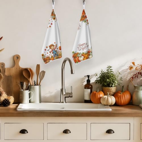 Fall Scarecrow Kitchen Towels