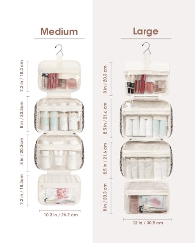 Hanging Toiletry Bag for Women (Y-Leopard / Medium)