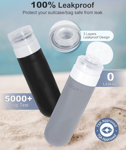 Travel Bottles for Toiletries (Grey)