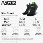 Compression Running Socks for Men & Women (Large-X-Large / New Gray (6 Pairs))