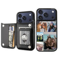 Custom Wallet Phone Case for iPhone 17 Pro (Black-C / iPhone 17 Pro)