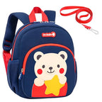 Toddler Backpacks Kids Preschool Cartoon Mini Travel Bag Ages 2 (I-blue Bear (Can't Fit Folder) / M for Age 2-5)