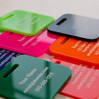 Custom Luggage Tags (Lime / Acrylic Tags (Light, Bright & Durable))