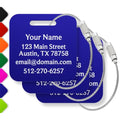 Custom Luggage Tags (Blue / Acrylic Tags (Light, Bright & Durable))