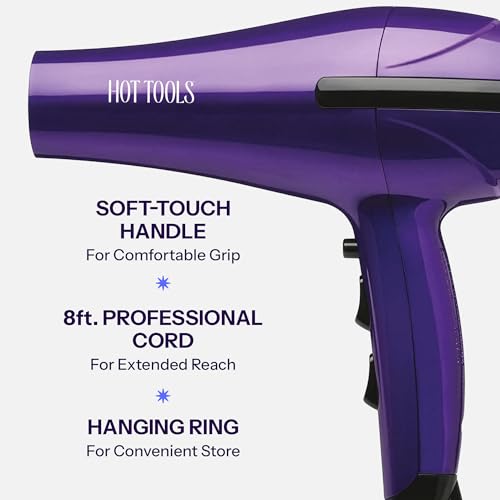 Pro Artist 1875 Watt Turbo Ceramic + Ionic Hair Dryer (Purple)
