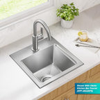 Fairlane 15 in Drop In (15 Inch / Single Bowl Workstation — Drop In)