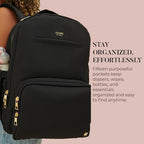Classic Diaper Backpack Machine Washable Baby Travel Bag (Taupe)