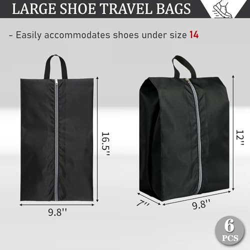 Shoe Bags for Travel (Black)