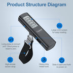 Battery Free Digital Luggage Scale (Black)