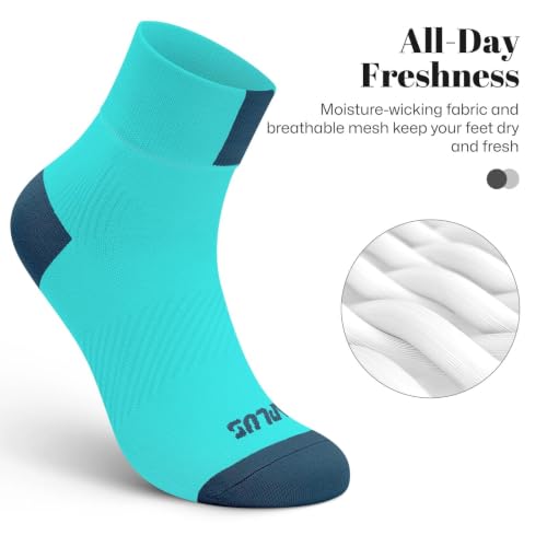 Ankle Compression Socks for Women 6 Pairs (Small-Medium / Multicolor（6 Pairs）)