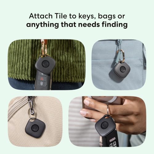 Tile Bluetooth Tracker (Black, 2 Pack / 2-Pack)
