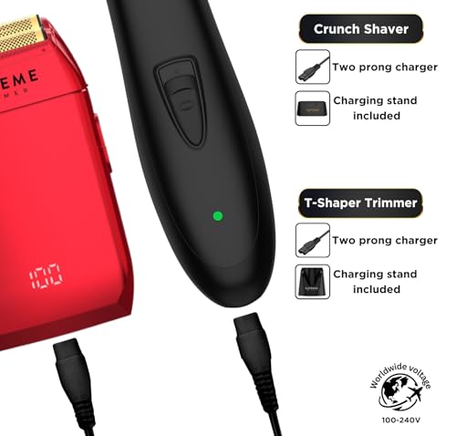 T Shaper Trimmer & Crunch Foil Shaver Kit Red (Red)