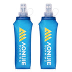 Soft Flask Collapsible Water Bottles Running Bottle BPA (500ml/16.9oz - N - Pack of 2)
