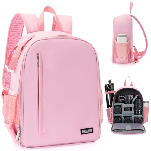 Camera Backpack Bag Professional for DSLR (Pink / 2.0 Small)
