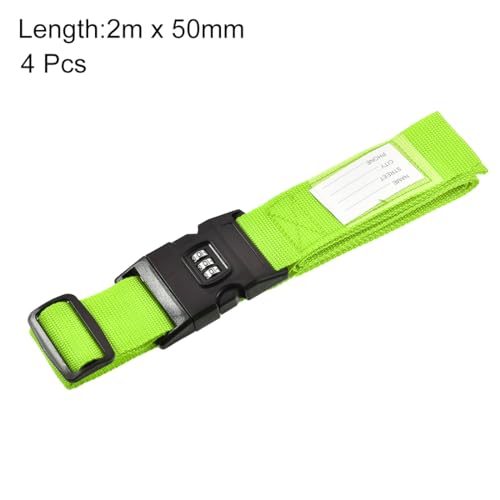 Luggage Straps Suitcase Belts with Buckle (Light Green)