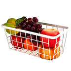2 Set LeleCAT Hanging Wall Basket Organizer (White-New / 2 PACK)