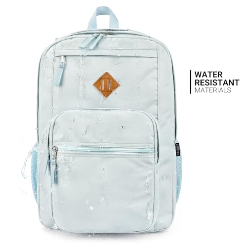 26L Backpack for College (Light Gray Blue / 16.5 Inch)