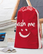 2pack XL Laundry Bag with Strap ((2 Pack - With Strap) Black & Red)