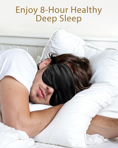 4 Pack Silk Sleep Mask (004 Black*4pcs)