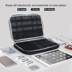 Double Layer Electronics Organizer (Large,2-layer / Blue)