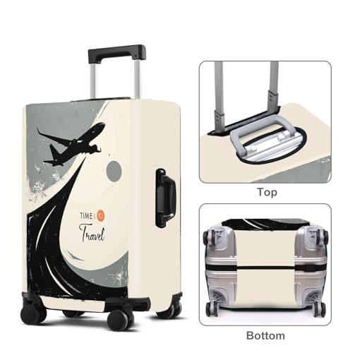 Grey Luggage Cover Washable Suitcase Protector Anti (Grey / XL(fits 32-34Inch suitcase))