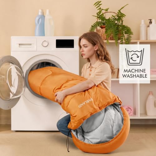 Sleeping Bag for Adults (Orange / 87"x29.5")