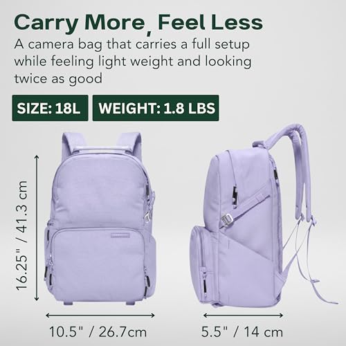 Jumper Compact Camera Backpack 2026 Edition (Lavender Dream / 18L)