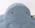 Mens UPF50+ Bucket Sun Hat Wide Brim UV Sun Protection Hat Summer Hat Fishing Cap Blue (Large-X-Large / Blue)