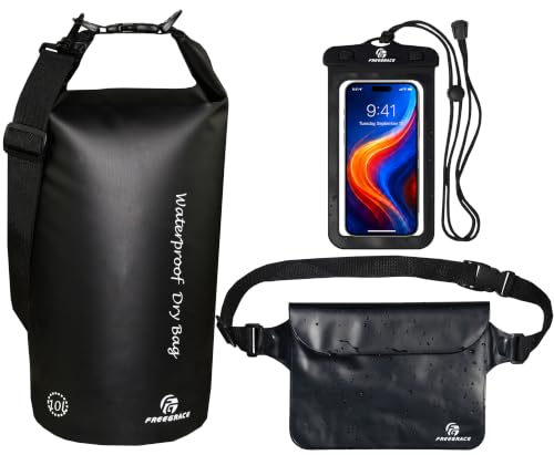 Waterproof Dry Bag with Double Zip (5L / Without Window / Black)