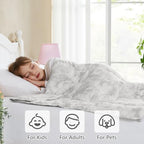 Weighted Blanket (20-grey White Tie Dye / 40" x 60" | 7lbs)