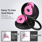 2 Pairs of Earplugs for Sleeping (Pink)