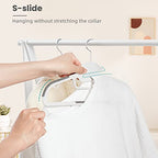 Plastic Hangers 50 Pack with Non (White / 50 pack)