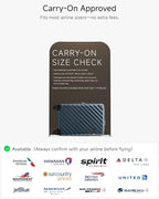 20 Inch Carry On Luggage 22x14x9 Airline Approved (Carry-On 20-Inch / Navy)