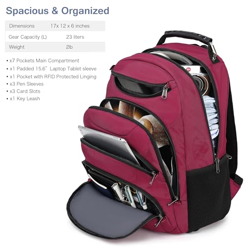 Laptop Backpack for men (15.6 / Russet Red)