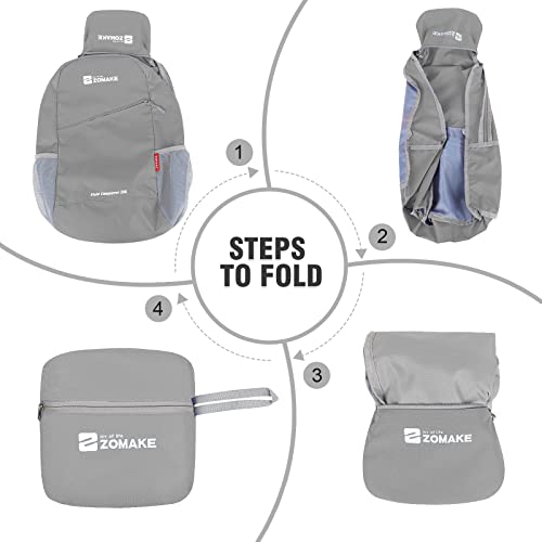 Lightweight Packable Backpack 20L (20 L / Silver Grey)