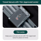 Zipperless Check in Suitcase (Jet Black)