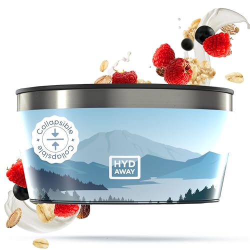 1 Quart Collapsible Insulated Bowl with Lid (32oz / Cascadia)