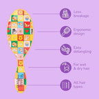 Disney Winnie The Pooh Original Detangler Hair Brush (Pooh & Friends / 1 Count (Pack of 1))