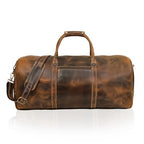 Leather Travel Duffel Bags for Men and Women Full Grain Leather Overnight Weekend Leather Bags Sports Gym Duffle