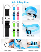 3Pcs Luggage Straps Set (Blue)