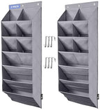 2 Pack Over the Door Shoe Organizer (GREY / 30+ Pairs)