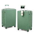 Hard Case 28 Inch Large Checked Luggage with Wheels (Forest Green / Expandable 28 Inch)
