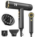 Ionic Hair Dryer with Diffuser (Black&yellow)