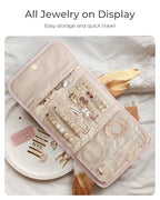 Travel Jewelry Organizer Case (A-Green / Medium)