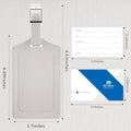 3 Pack Luggage Tags for Suitcases Airplane Travel Essentials (Light Grey)